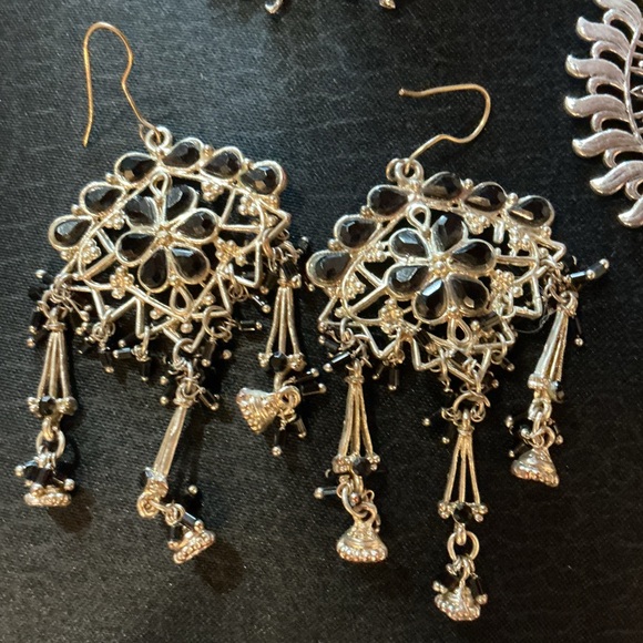 Silver Toned Women's Earring Bundle - Picture 5 of 8